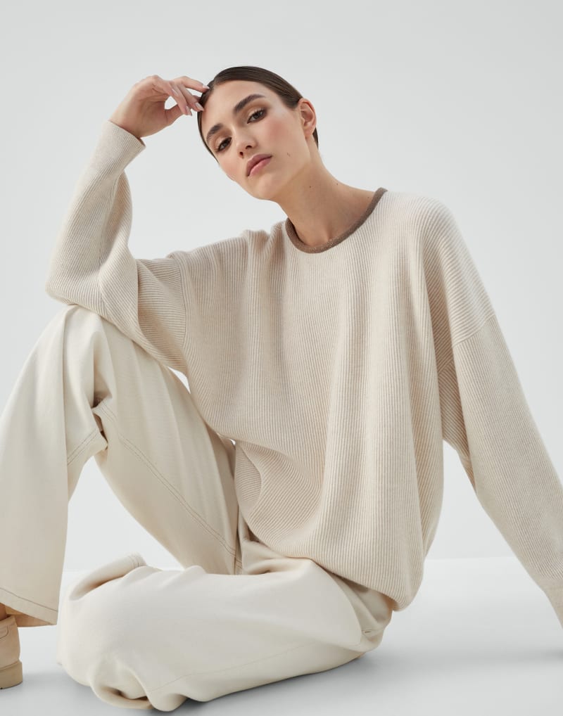 BRUNELLO CUCINELLI WOMEN'S MARBLE WOOL SWEATER
