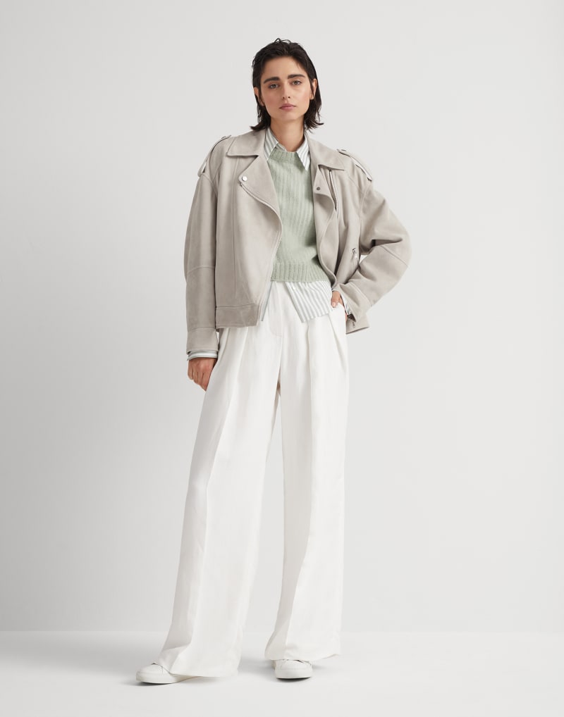 BRUNELLO CUCINELLI WOMEN'S LIGHT GREEN WOOL SWEATER