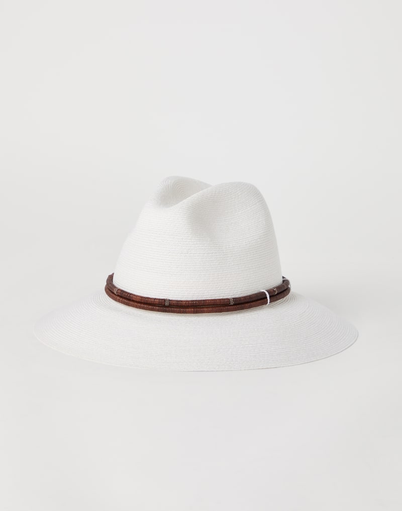 BRUNELLO CUCINELLI WOMEN'S OFF WHITE STRAW HAT