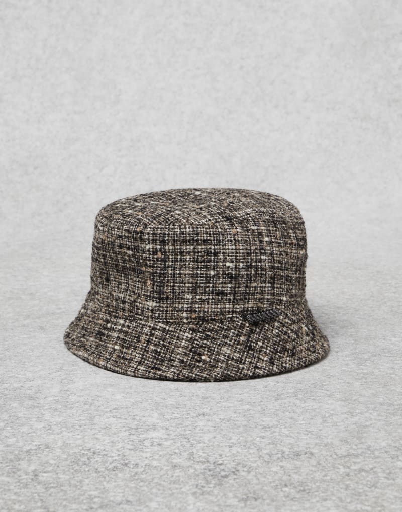 BRUNELLO CUCINELLI WOMEN'S BEIGE WOOL BLEND BUCKET HAT