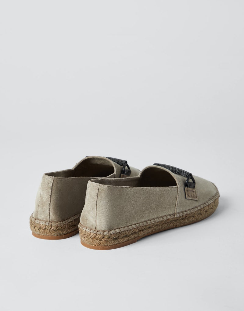 BRUNELLO CUCINELLI WOMEN'S ICE LEATHER ESPADRILLE SHOES