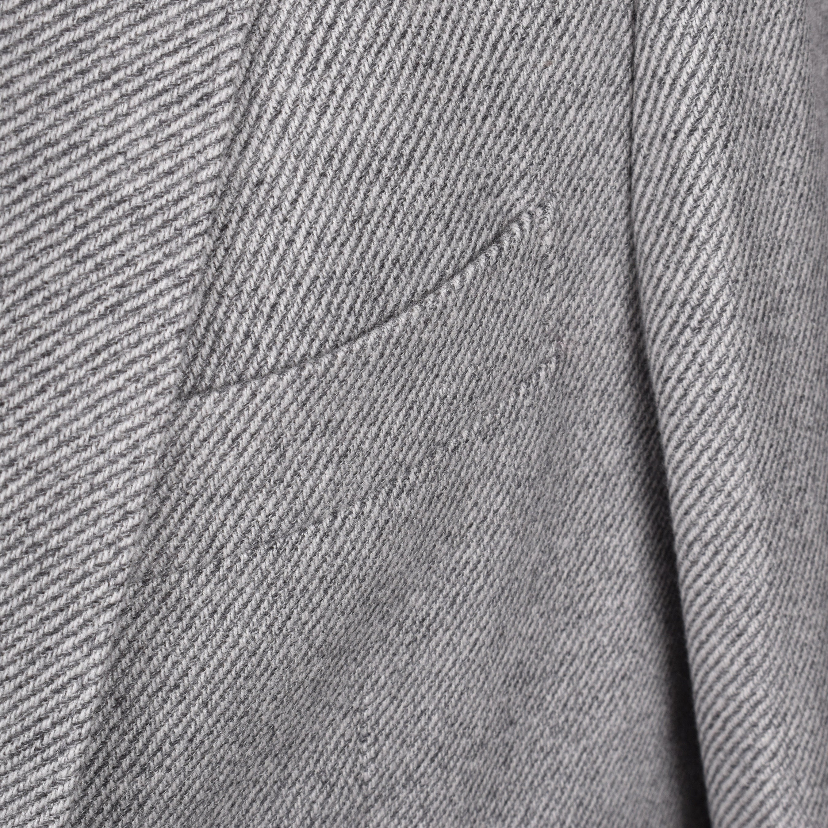 BRUNELLO CUCINELLI MEN'S GRAY WOOL HERRINGBONE BLAZER