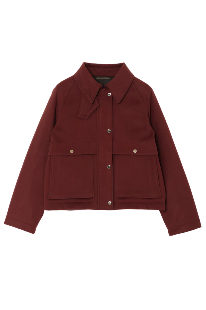 MooRER ATENEA-LE Cropped Jacket Red Wood