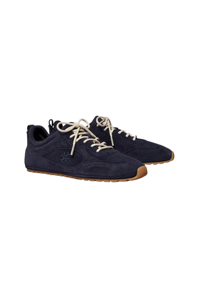 Tory Burch Field Sneaker Mesh And Suede Tory Navy 187903-400