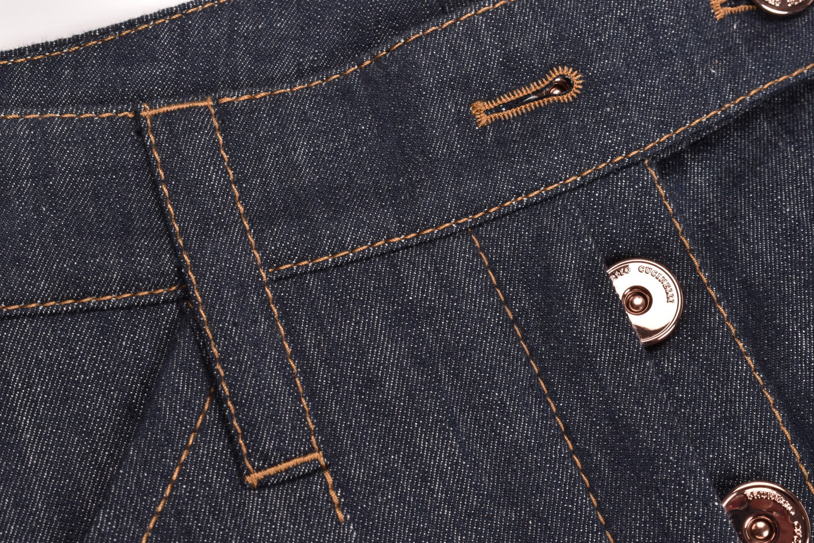 BRUNELLO CUCINELLI WOMEN'S DARK BLUE TAPERED TROUSERS