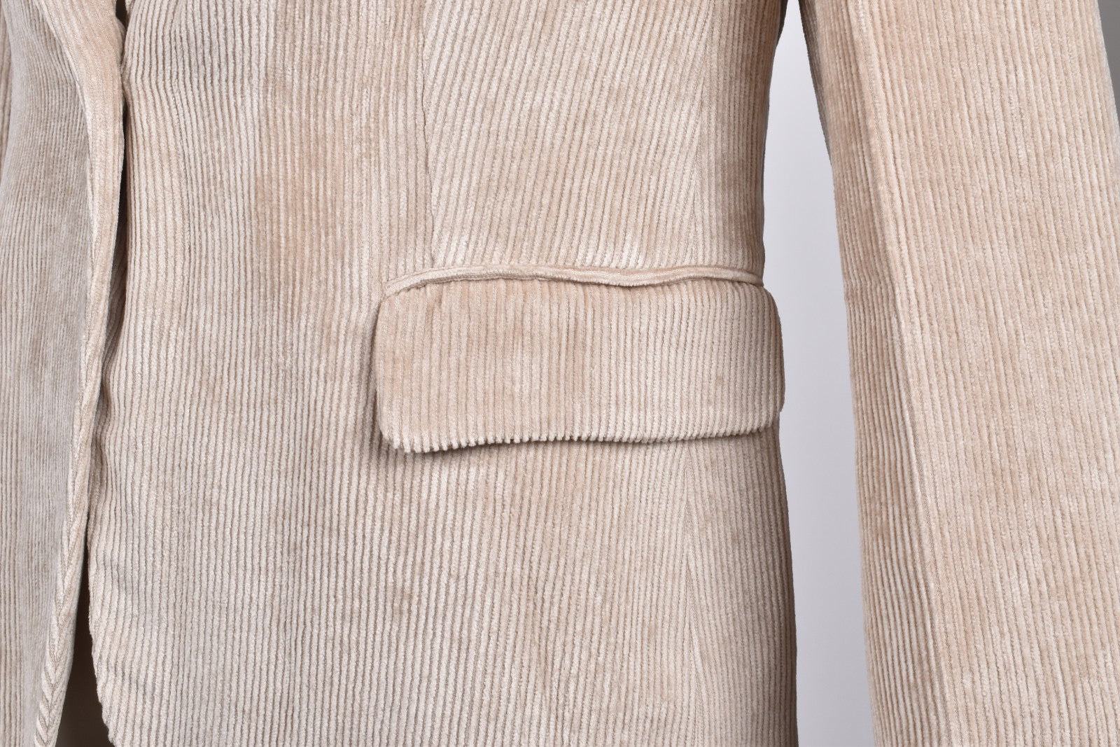 BRUNELLO CUCINELLI WOMEN'S BEIGE CASUAL CORDUROY JACKET