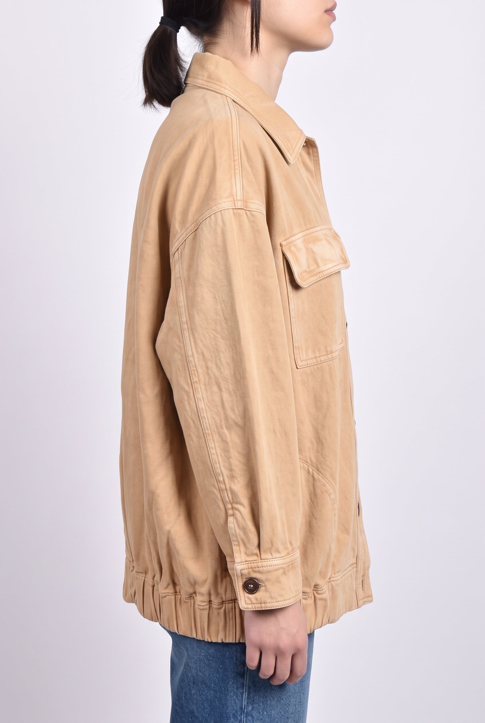 BRUNELLO CUCINELLI WOMEN'S BEIGE LINEN COTTON JACKET