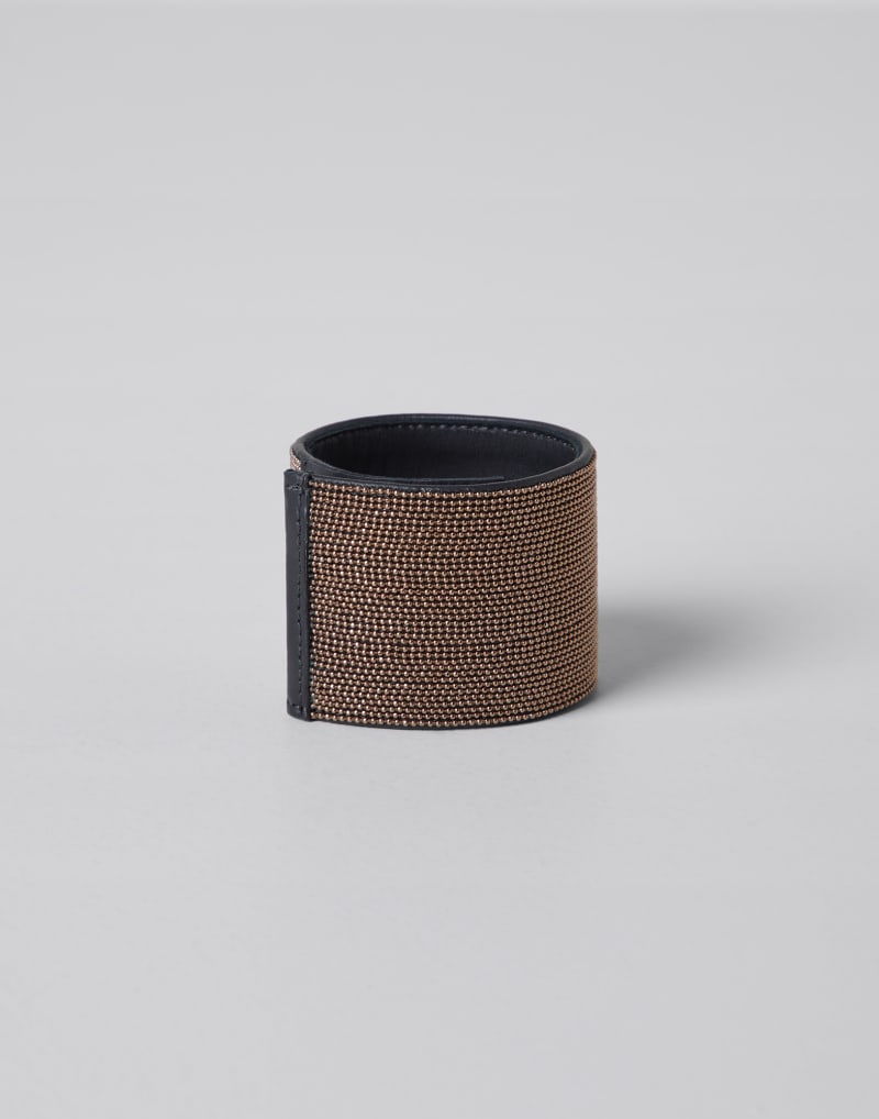 BRUNELLO CUCINELLI WOMEN'S BRONZE MESH CUFF JEWELRY