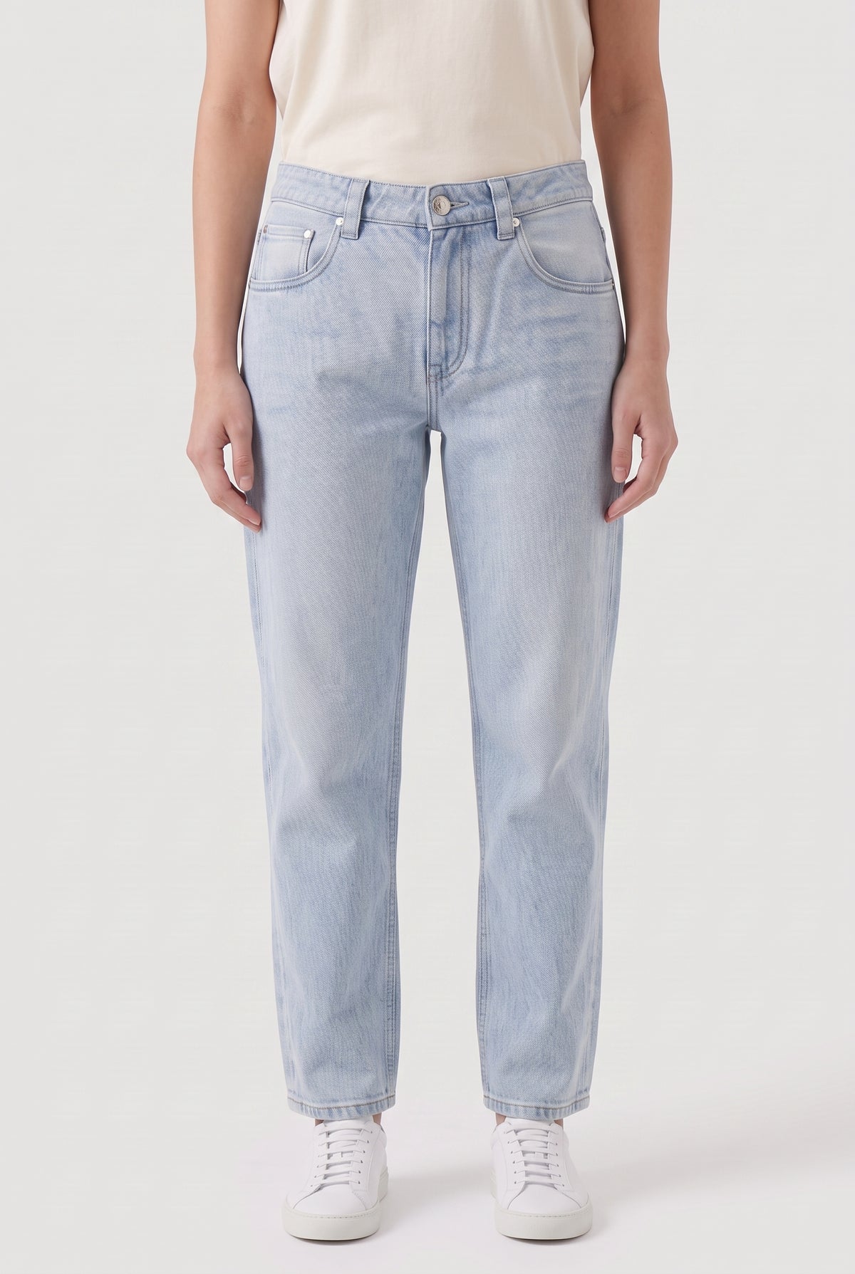 BRUNELLO CUCINELLI WOMEN'S LIGHT BLUE RELAXED TROUSERS