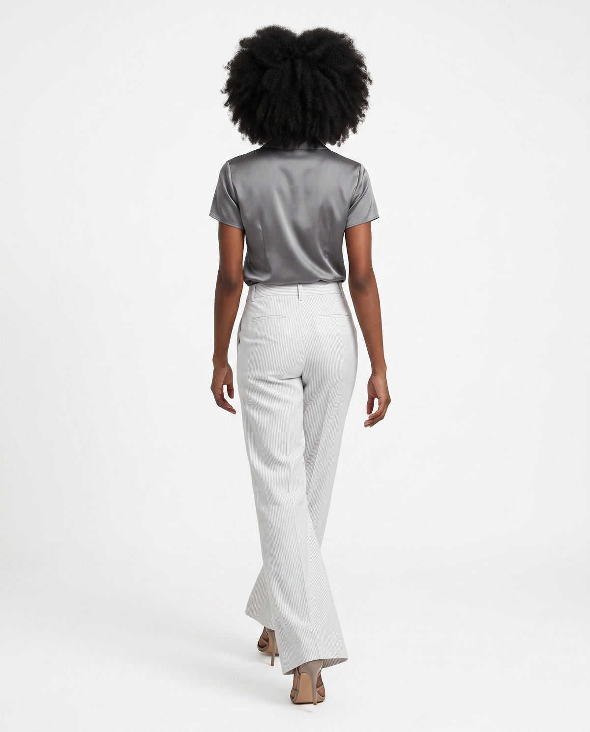 BRUNELLO CUCINELLI WOMEN'S OFF WHITE LINEN TROUSERS