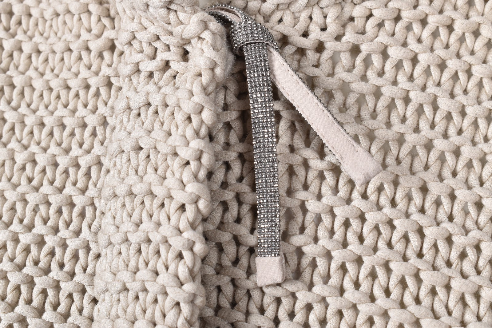 BRUNELLO CUCINELLI WOMEN'S BEIGE COTTON KNIT SWEATER