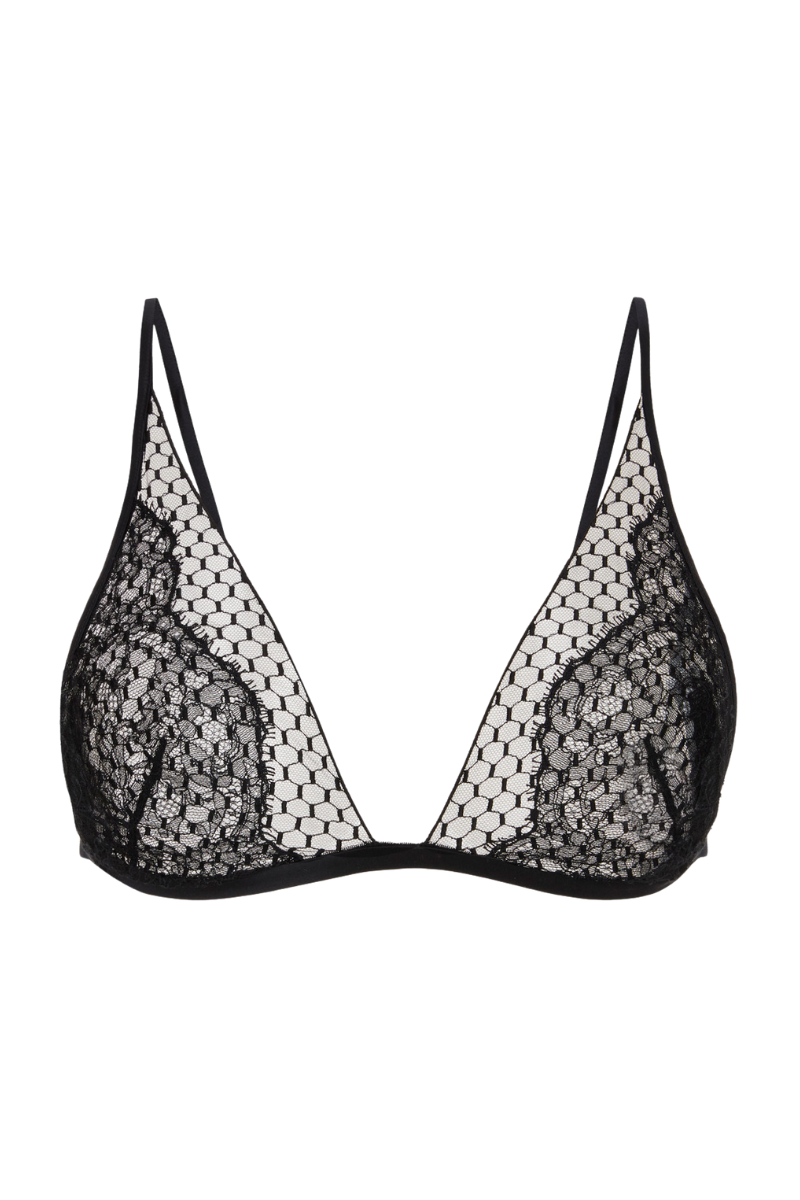 La Perla Triangle Bra with Leavers Lace