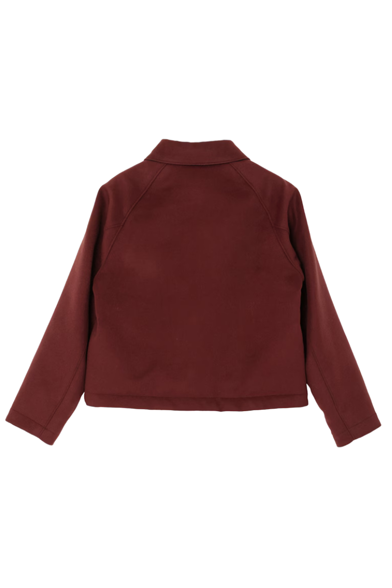 MooRER ATENEA-LE Cropped Jacket Red Wood