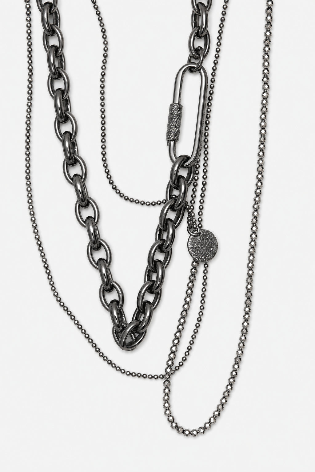 BRUNELLO CUCINELLI WOMEN'S BLACK CHAIN LINK NECKLACE