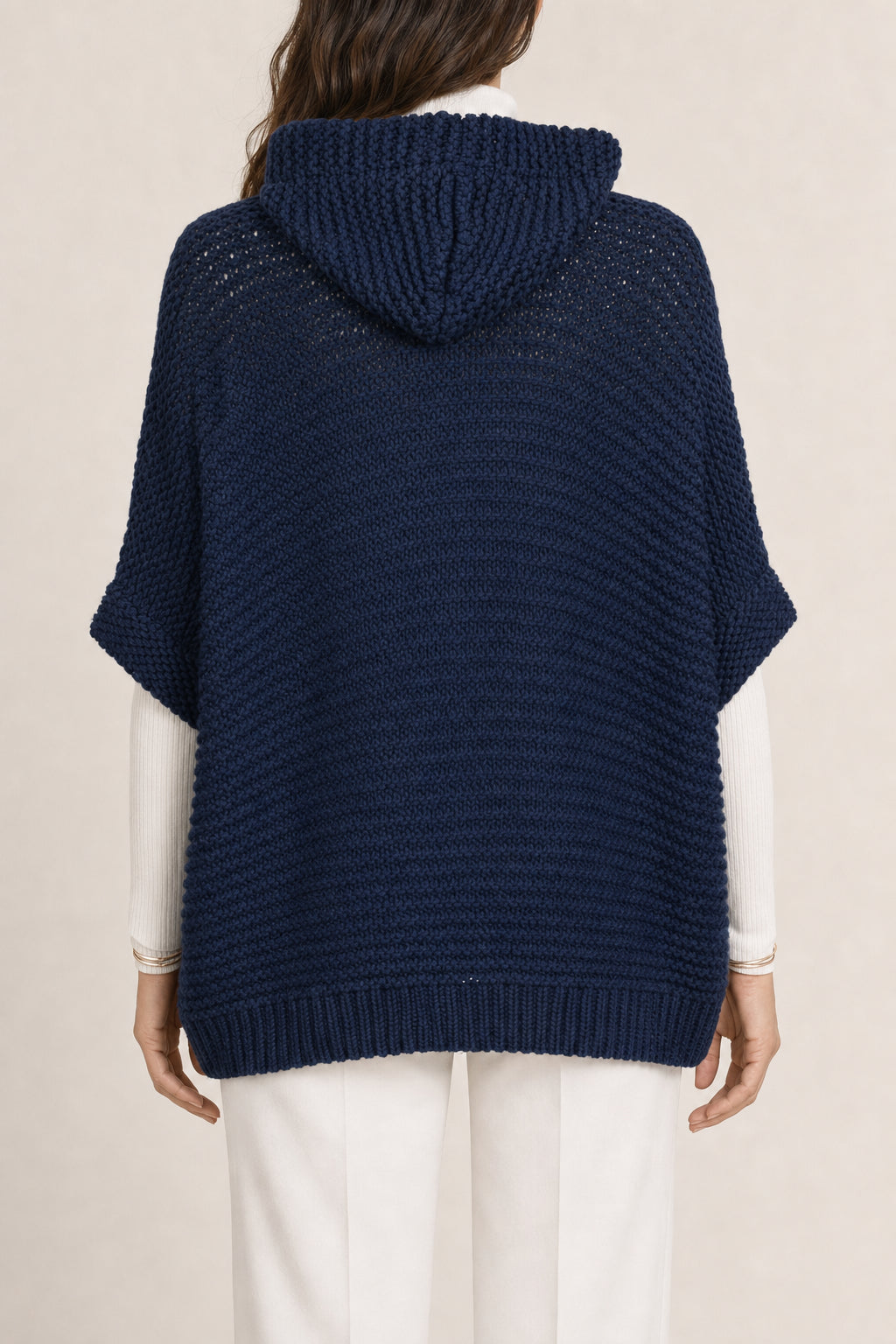 BRUNELLO CUCINELLI WOMEN'S DARK NAVY KNIT SWEATER