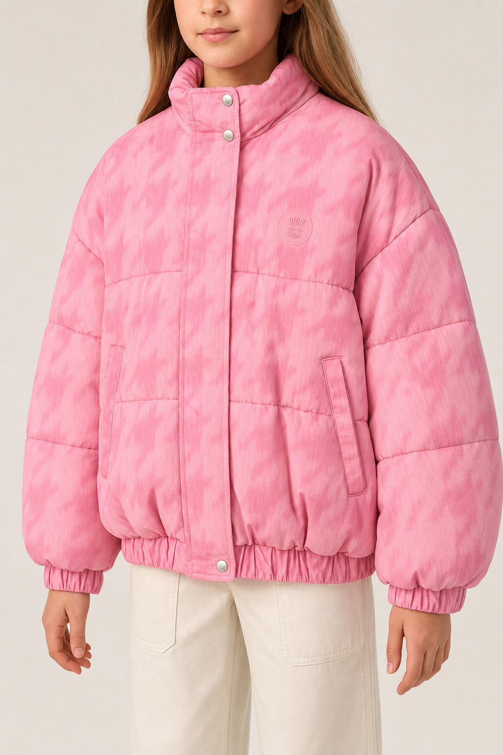 DIOR KIDS PINK QUILTED JACKET