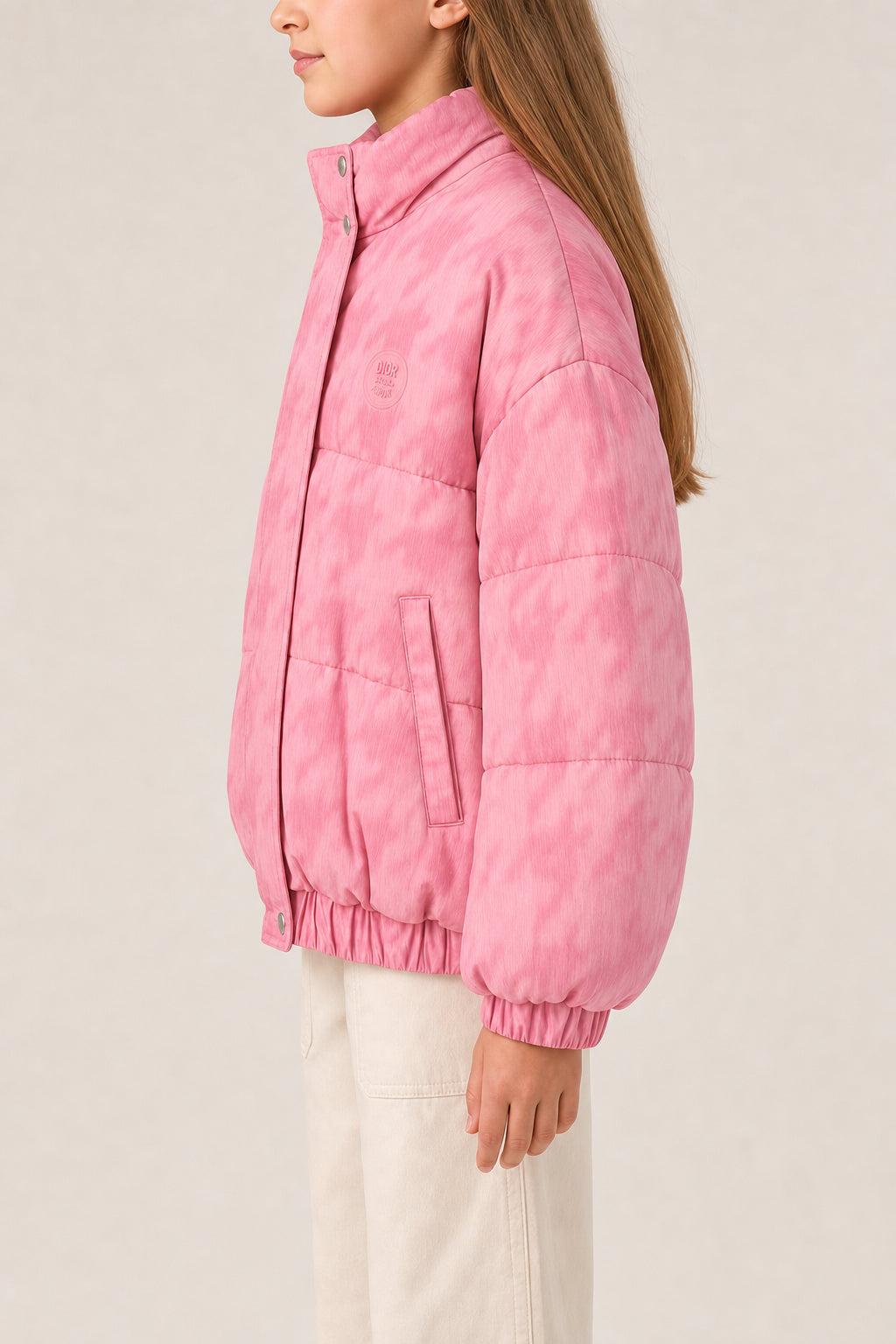 DIOR KIDS PINK QUILTED JACKET