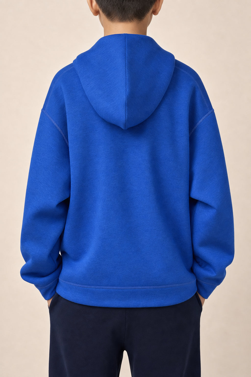 DIOR KIDS'S BLUE LOGO PRINT HOODIE
