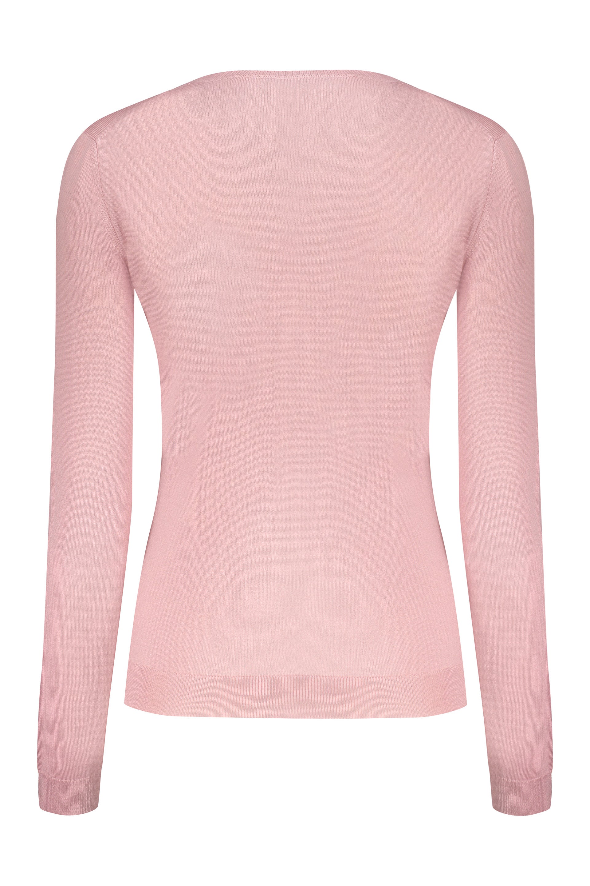 VALENTINO WOMEN'S PINK WOOL CREWNECK SWEATER