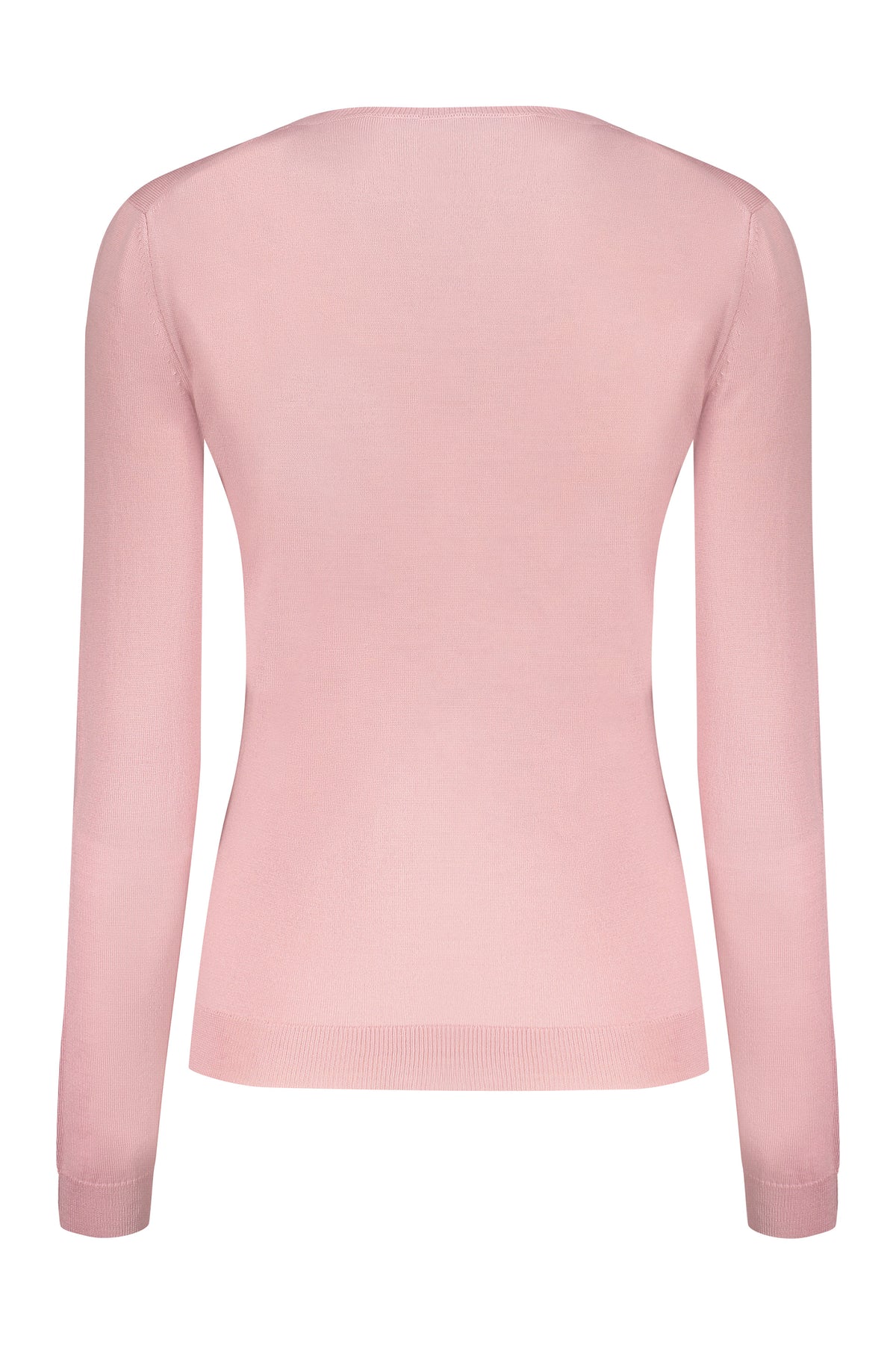 VALENTINO WOMEN'S ROSE WOOL CREWNECK SWEATER