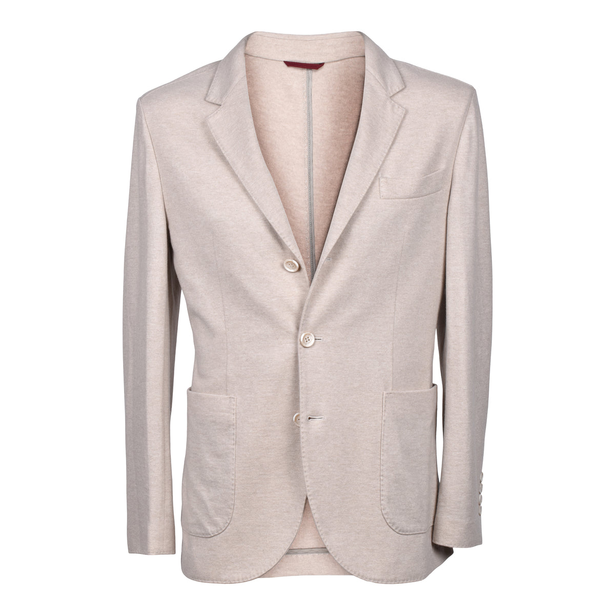 BRUNELLO CUCINELLI MEN'S SAND CASHMERE DECONSTRUCTED BLAZER