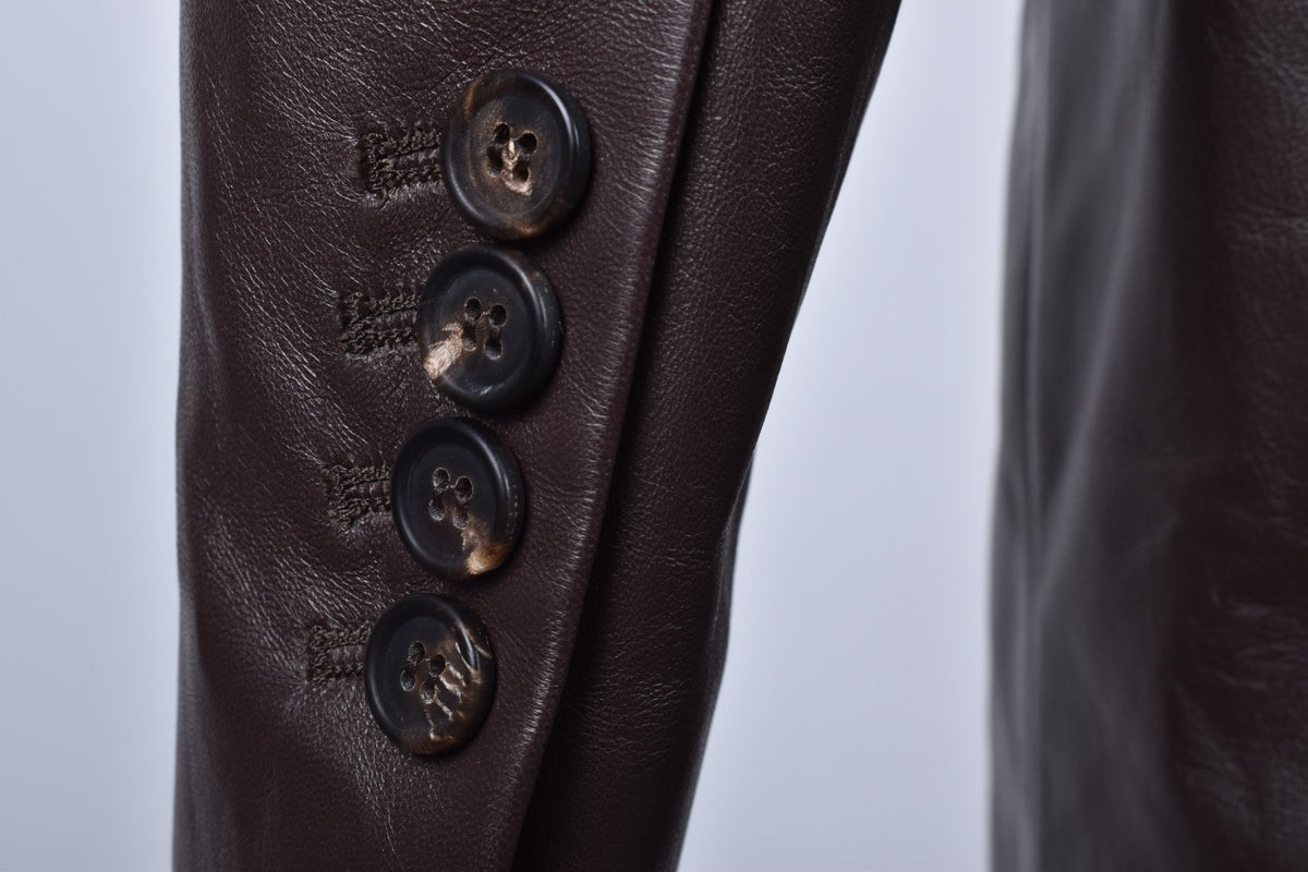 BRUNELLO CUCINELLI WOMEN'S NEW SIGARO LEATHER JACKET
