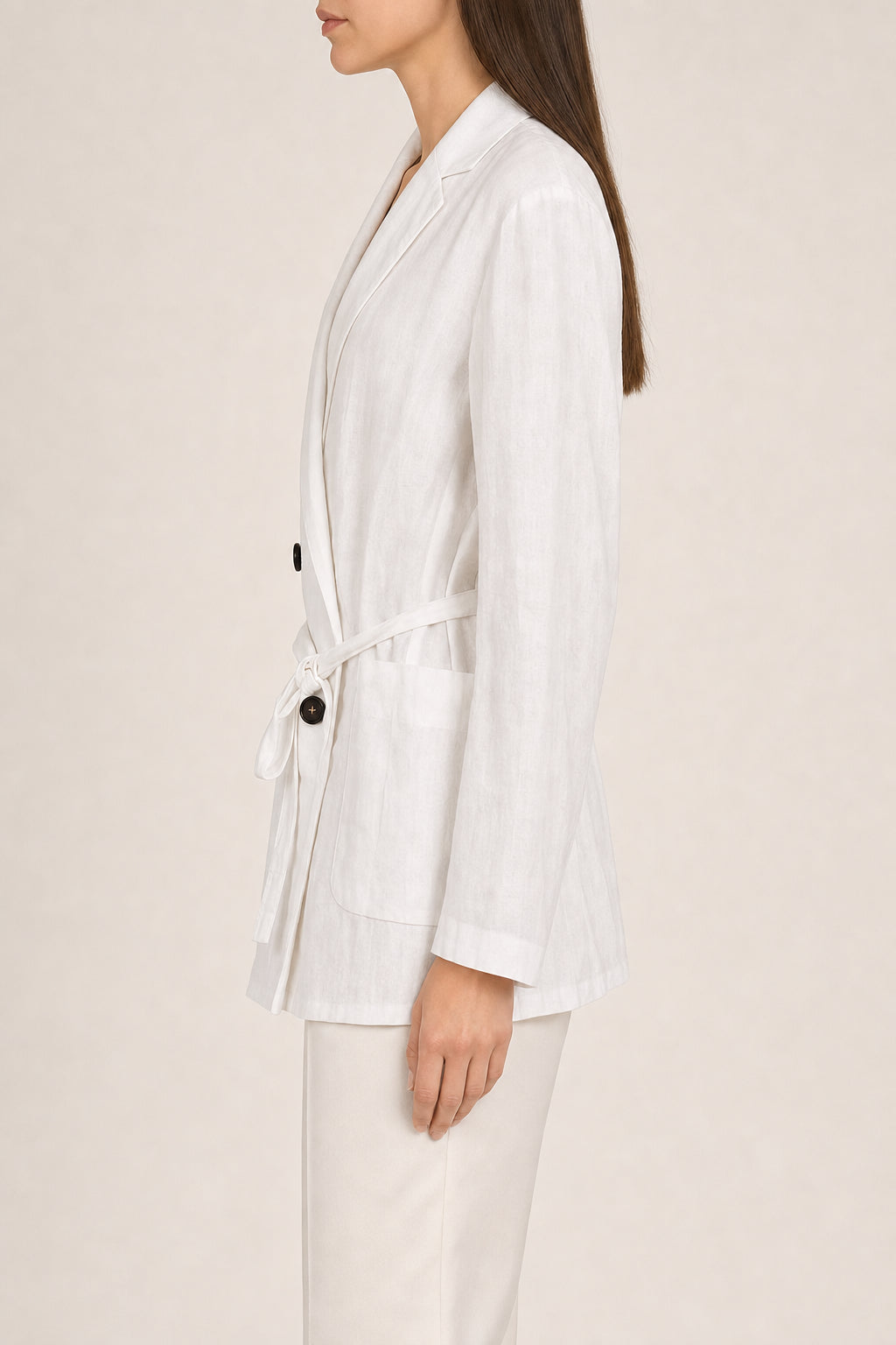 BRUNELLO CUCINELLI WOMEN'S BIANCO OTTICO COTTON JACKET