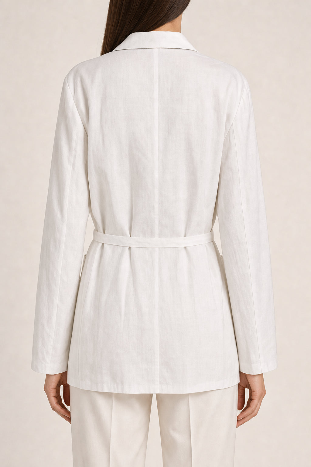 BRUNELLO CUCINELLI WOMEN'S BIANCO OTTICO COTTON JACKET