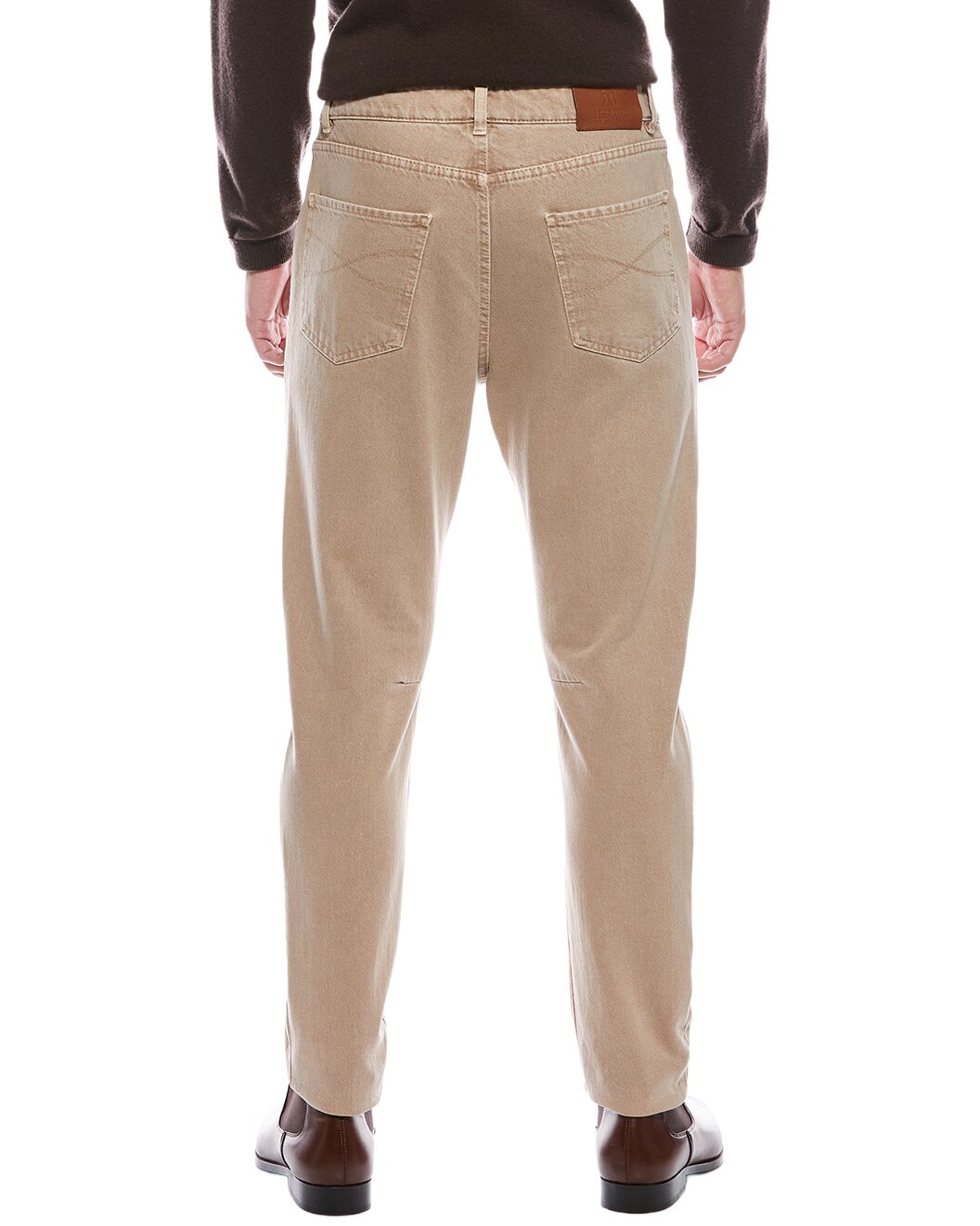BRUNELLO CUCINELLI MEN'S DESERT CASUAL STRAIGHT LEG PANTS