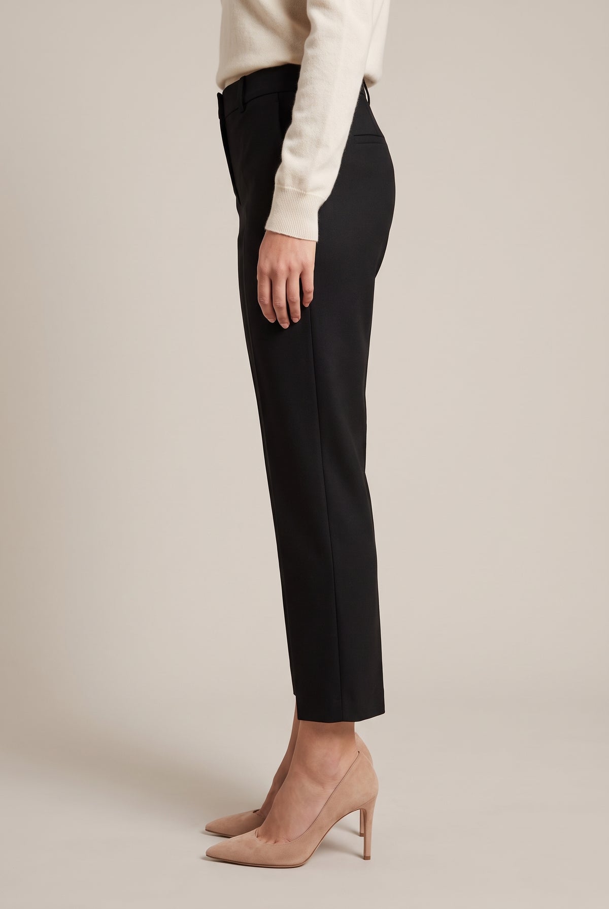 BRUNELLO CUCINELLI WOMEN'S BLUE WOOL BLEND TROUSERS