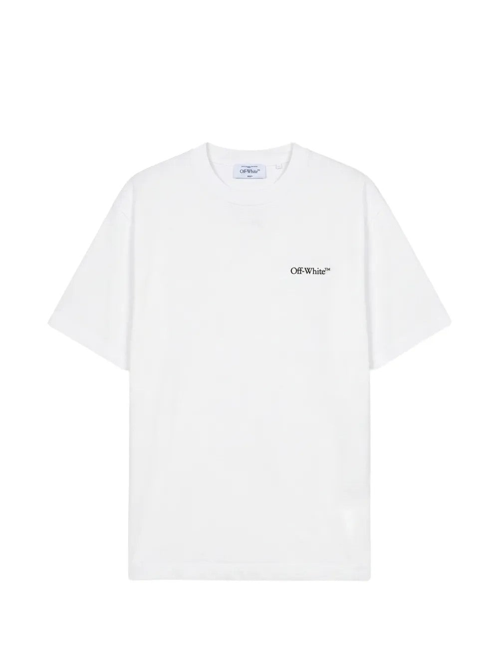OFF-WHITE MEN'S WHITE COTTON OVERSIZED SHIRT