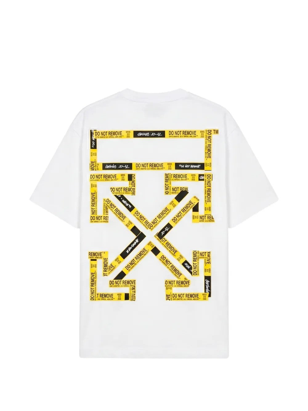 OFF-WHITE MEN'S WHITE COTTON OVERSIZED SHIRT