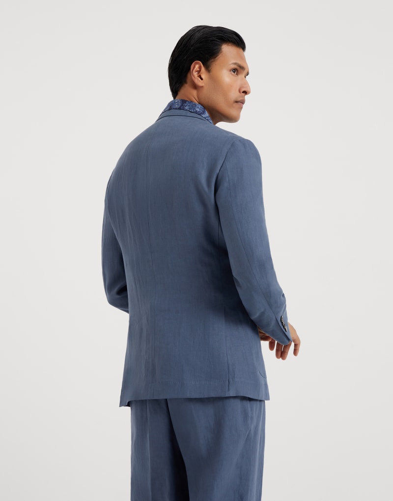 BRUNELLO CUCINELLI MEN'S OCEAN LINEN BLAZER