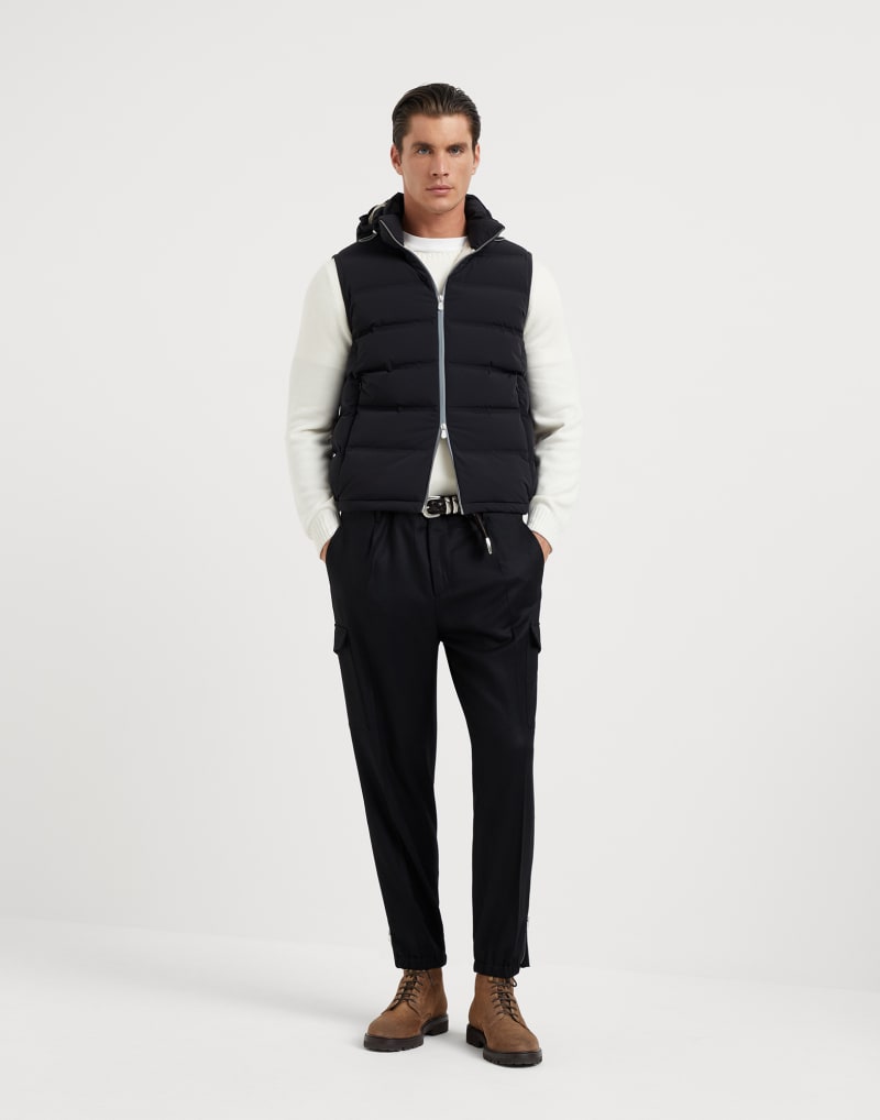 BRUNELLO CUCINELLI MEN'S PANAMA WOOL CREWNECK SWEATER