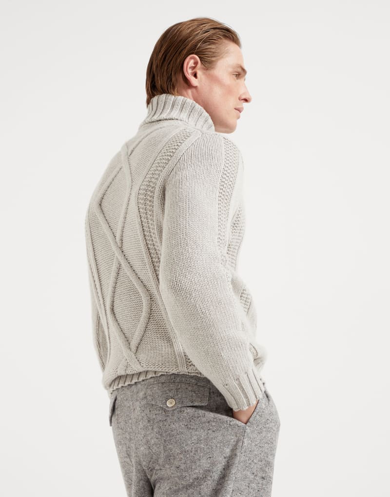 BRUNELLO CUCINELLI MEN'S X NIVAR EXCLUSIVE WOOL TURTLENECK SWEATER