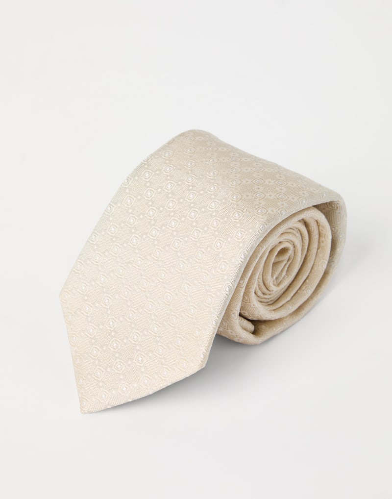 BRUNELLO CUCINELLI MEN'S GARMENT RECOVERY SILK TIE