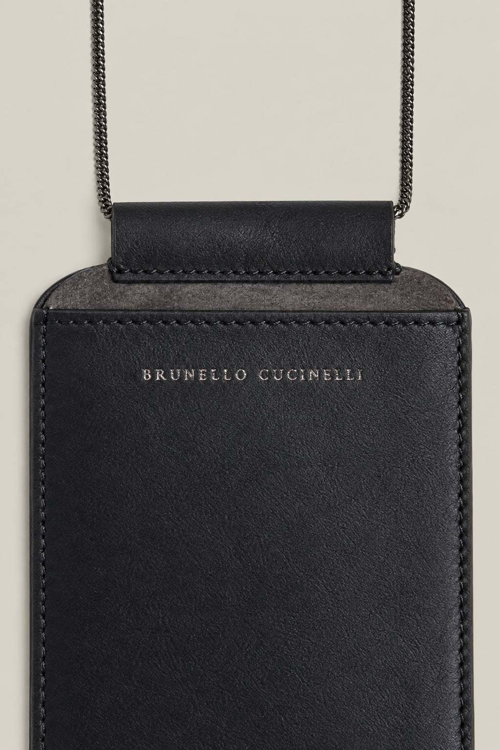 BRUNELLO CUCINELLI WOMEN'S VOLCANO LEATHER CROSSBODY BAG