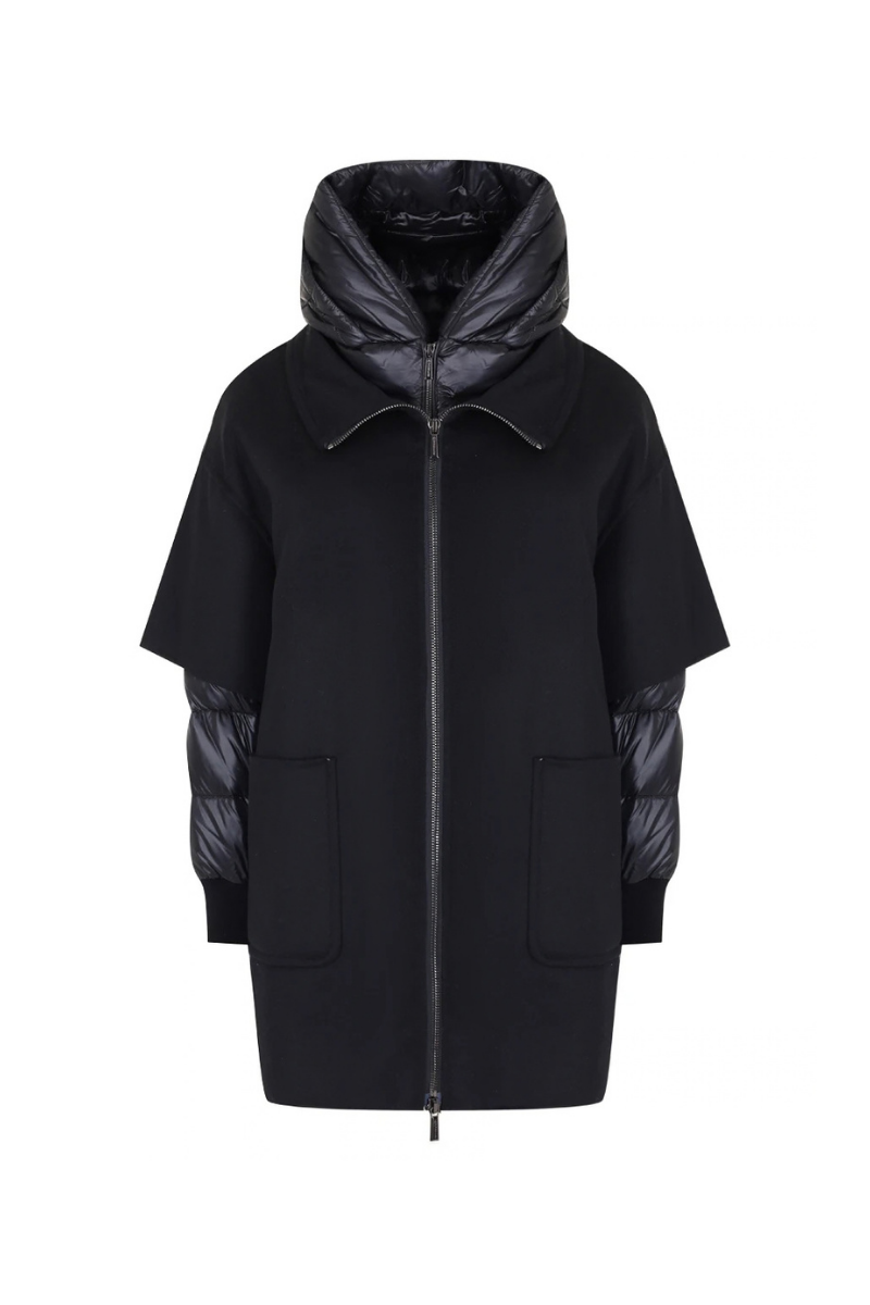 MooRER SP-FABULA-CWR 2-in-1 Down Coat Nero