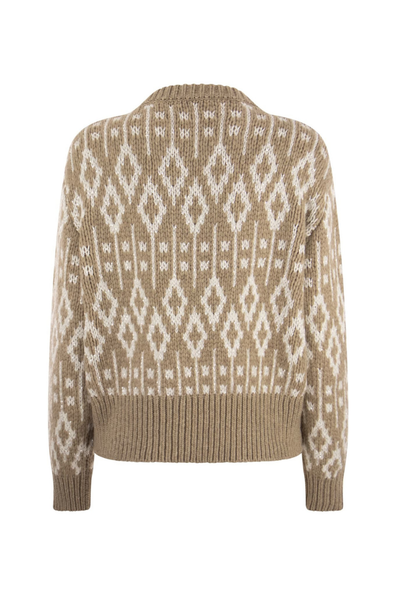 Brunello Cucinelli Sequined Cashmere Sweater M52369100