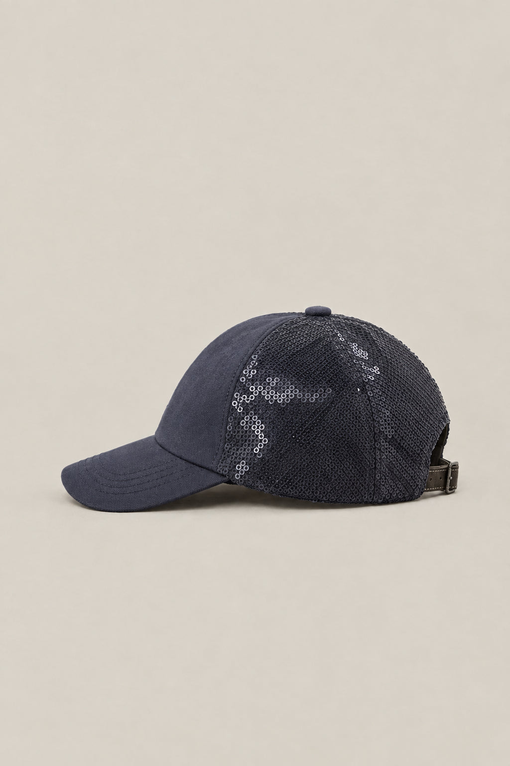 BRUNELLO CUCINELLI WOMEN'S NIGHT COTTON MESH BACK BASEBALL HAT