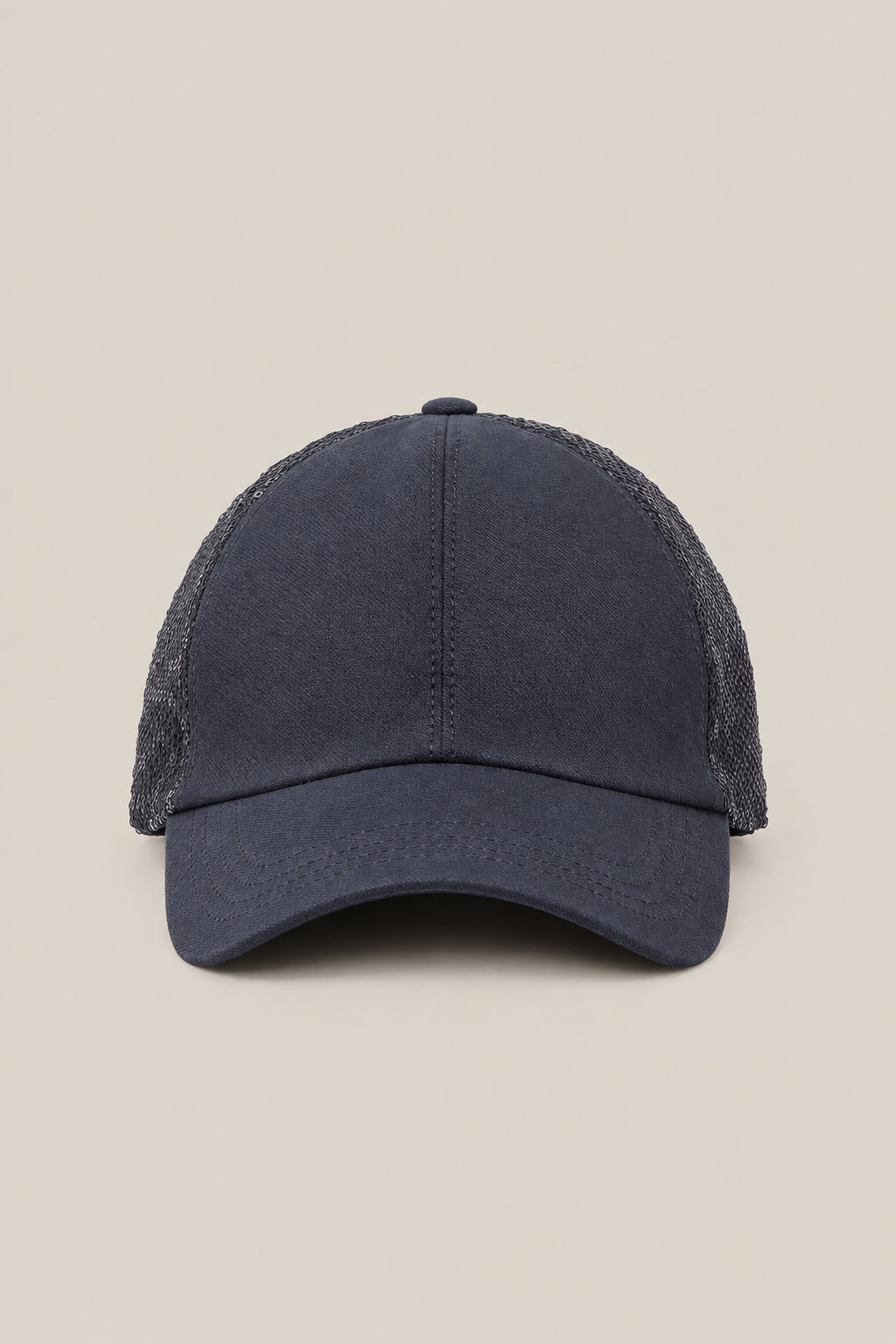 BRUNELLO CUCINELLI WOMEN'S NIGHT COTTON MESH BACK BASEBALL HAT