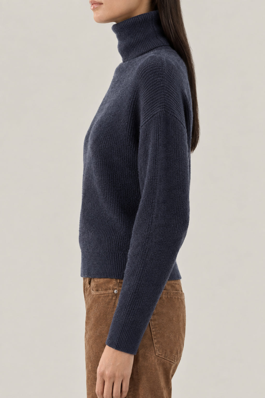BRUNELLO CUCINELLI WOMEN'S NIGHT WOOL SILK BLEND TURTLENECK SWEATER