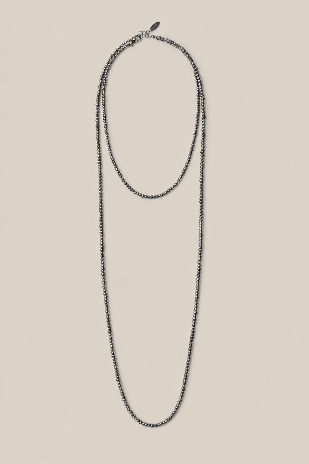 BRUNELLO CUCINELLI WOMEN'S LIGHT GREY ARGENTO 925 LONG NECKLACE