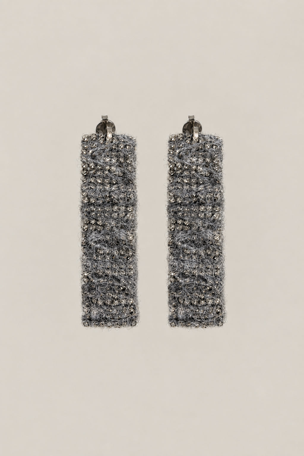BRUNELLO CUCINELLI WOMEN'S BLACK ARGENTO 925 TEXTURED DROP EARRINGS