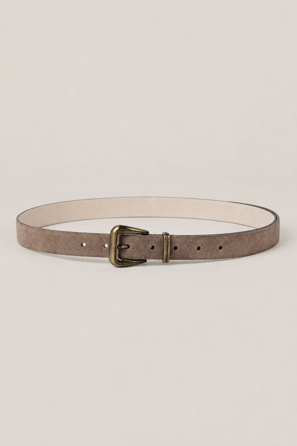 BRUNELLO CUCINELLI WOMEN'S PEAT LEATHER BELT