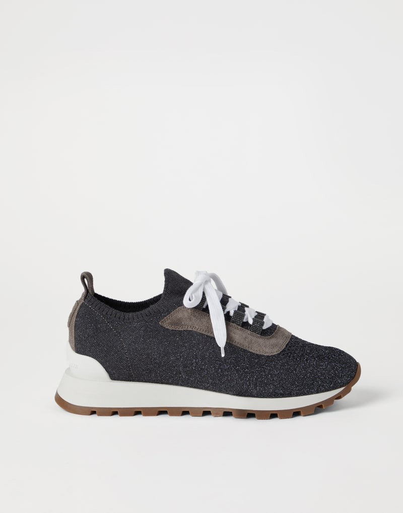 BRUNELLO CUCINELLI WOMEN'S VOLCANO LACE UP LEATHER SNEAKERS
