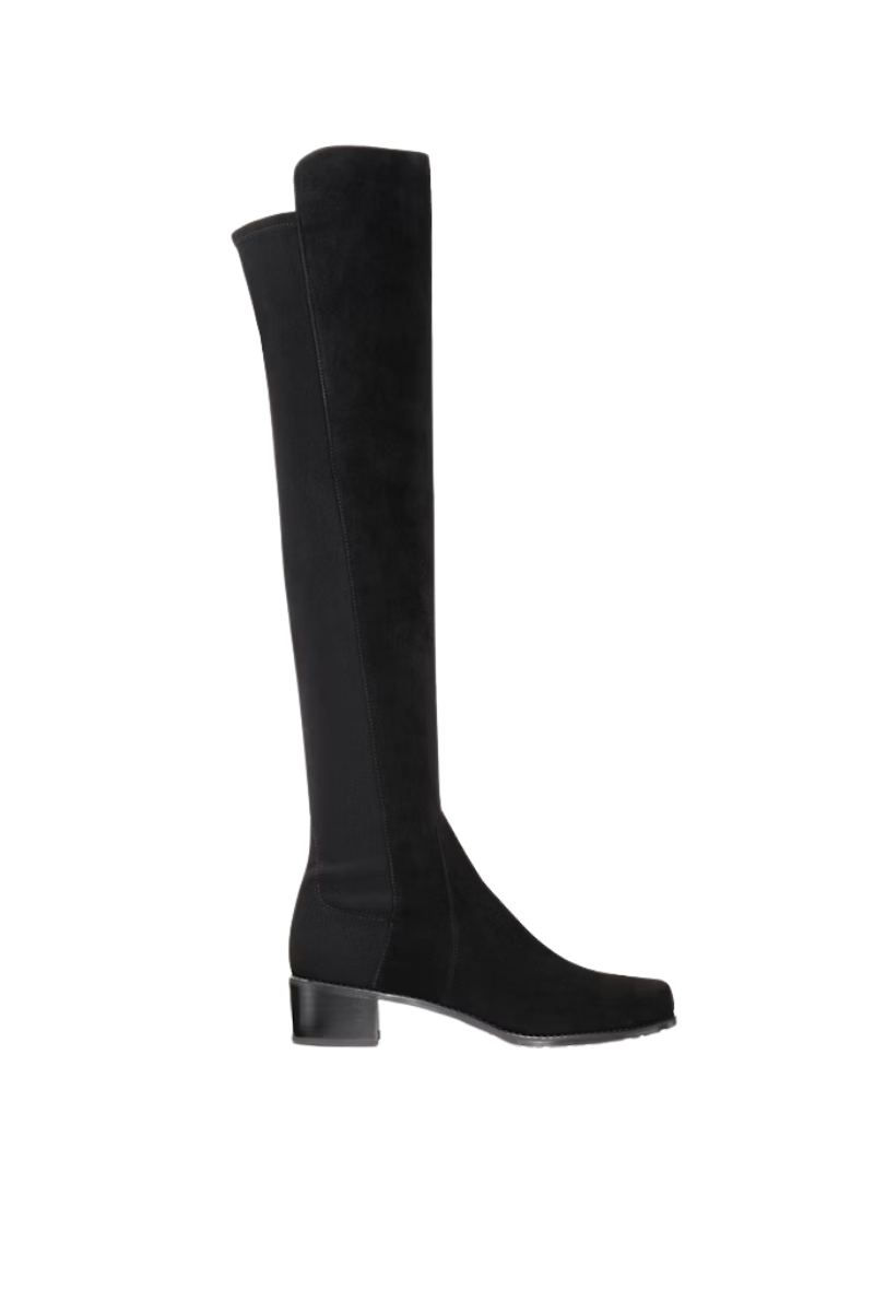 Stuart Weitzman RESERVE Over The Knee Boots Sport Suede Black