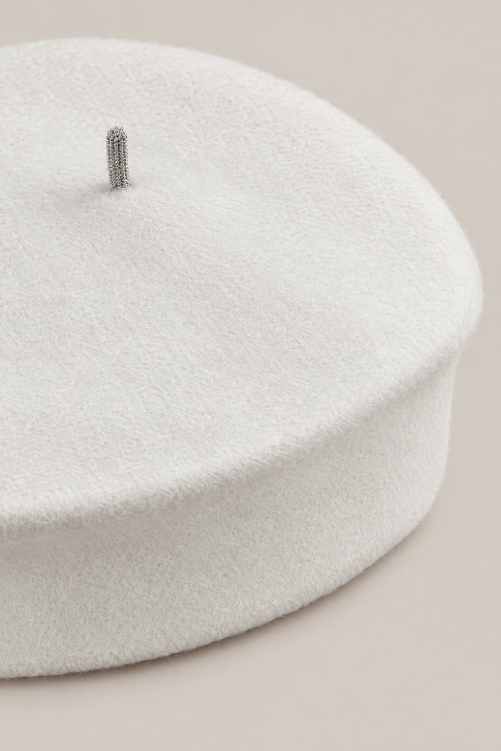 BRUNELLO CUCINELLI WOMEN'S WHITE WOOL BERET HAT