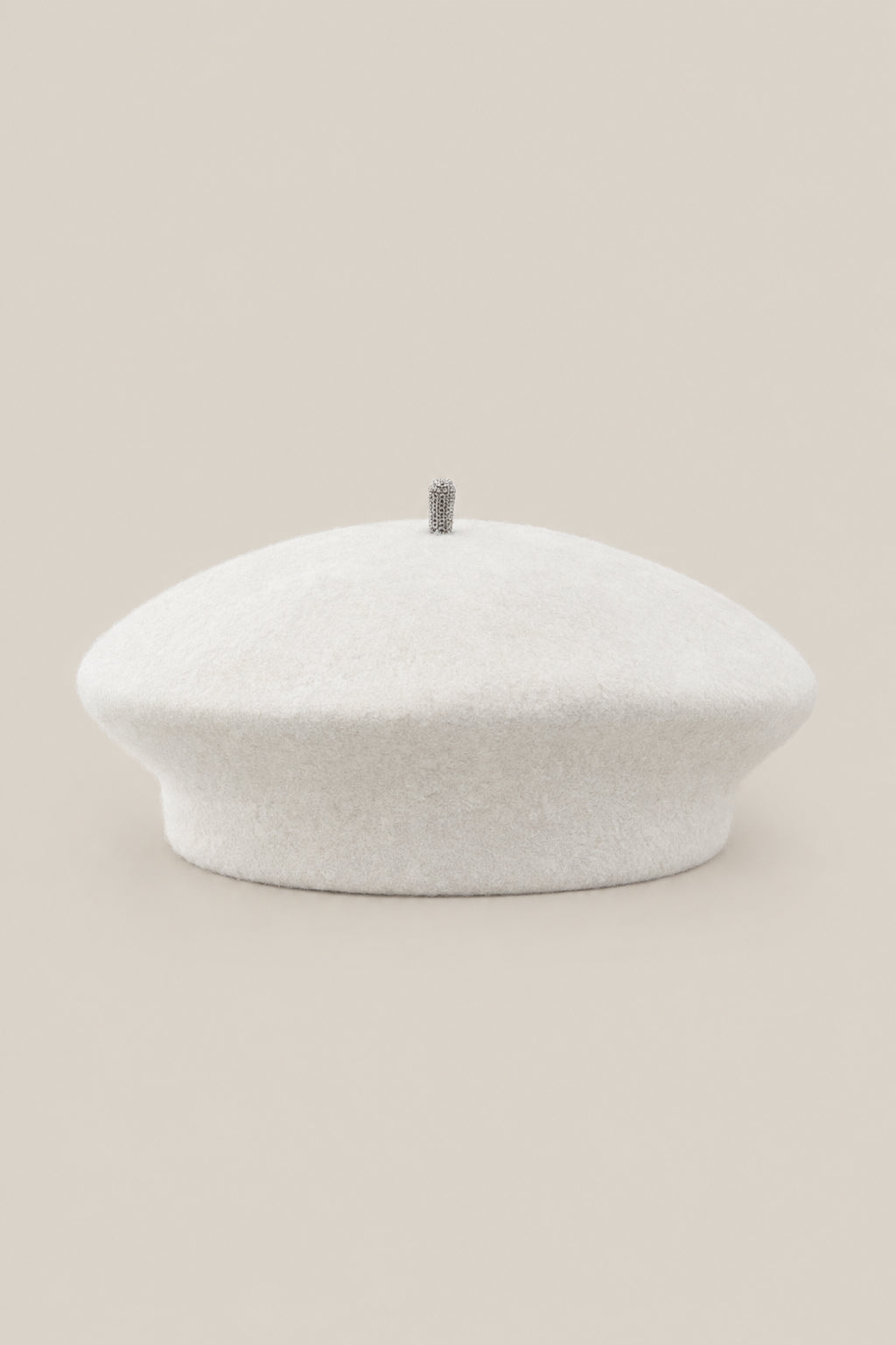 BRUNELLO CUCINELLI WOMEN'S WHITE WOOL BERET HAT