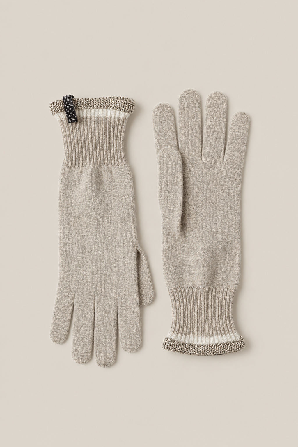 BRUNELLO CUCINELLI WOMEN'S FEATHER WOOL KNIT GLOVES